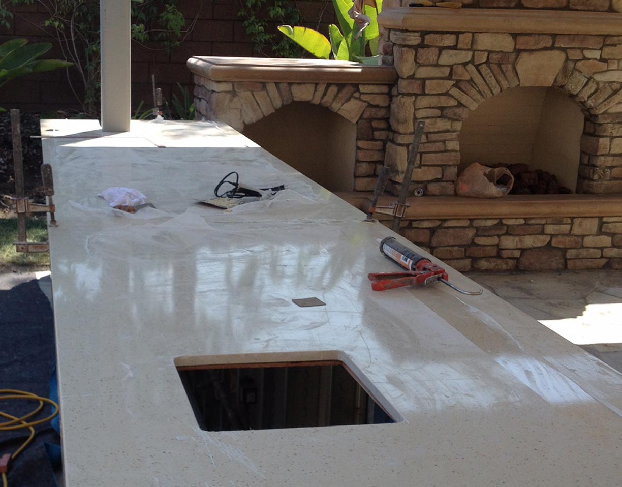 Tustin Outdoor Kitchen CA Quartz Countertops
 Irvine Countertops and More