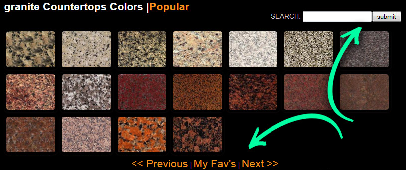 granite countertops colors search
